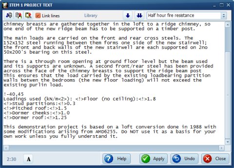 SuperBeam text page editor